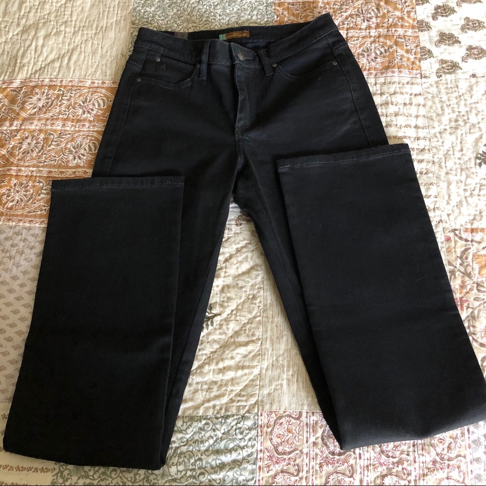 Wrangler Aura Boot Cut Black Jeans Size 6 x 36.5”